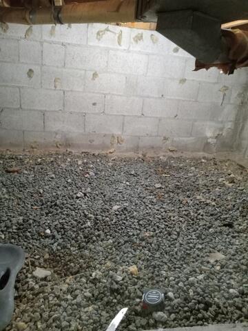 Cold and damp crawlspace