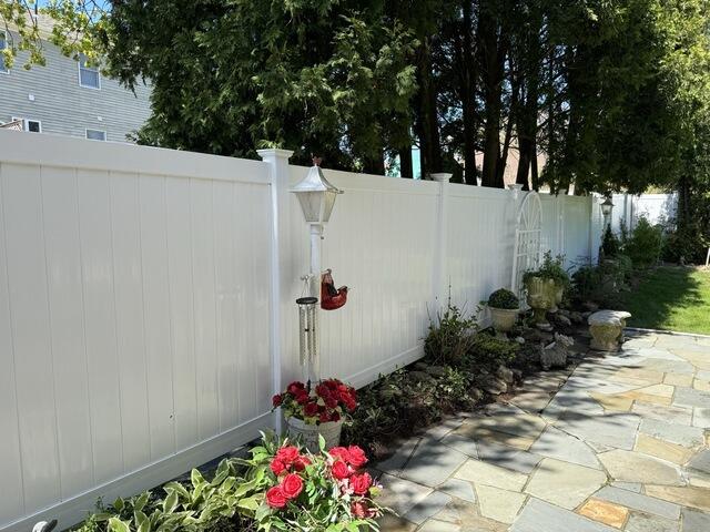 Garden path and fence
