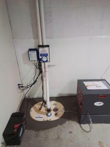 TripleSafe Sump Pump and SaniDry Sedona