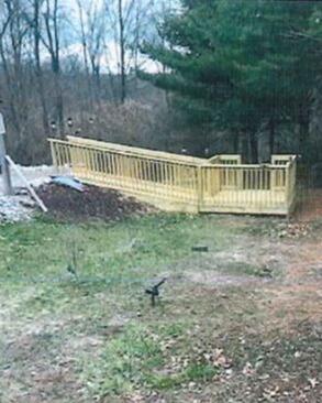 The Deck Before Expanding The Walkway Space