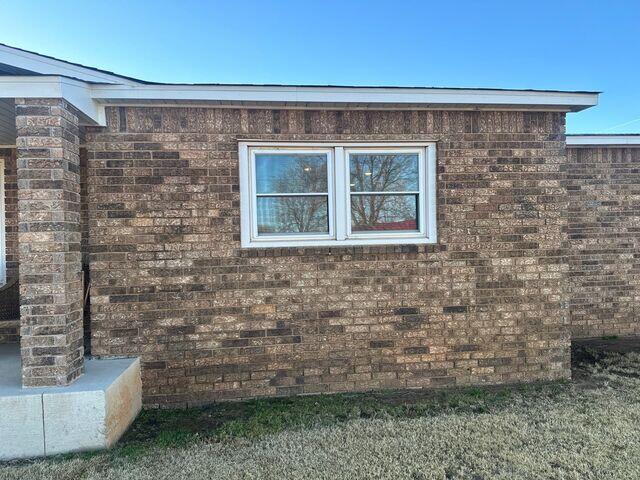 Front right side of house without gutters.