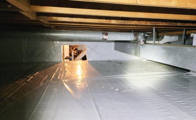 Interior Crawl Space Wall