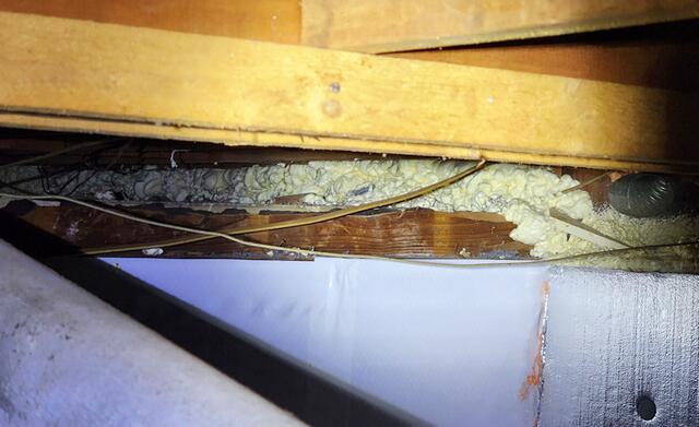 Spray Foamed Rim Joist