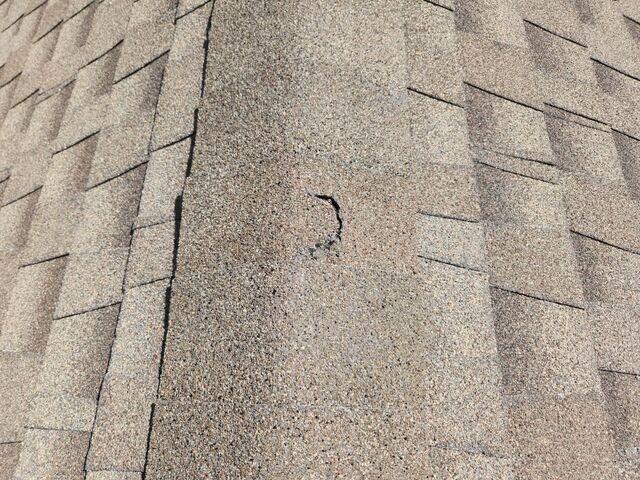 Hail Damage to the roof.