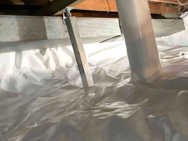 SmartJack Installed Under the Sagging Floor