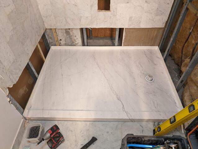 New Shower Base
