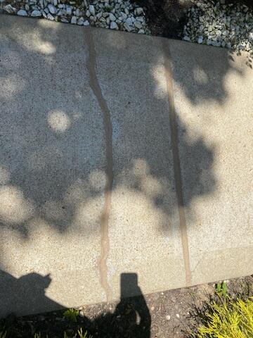 Sealed Sidewalk Cracks