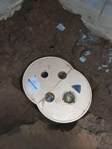 Sump Pump in Pit