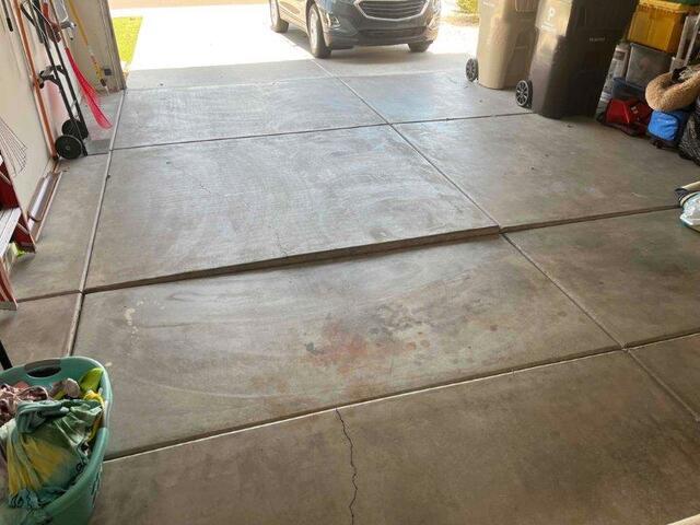 Signs of Settlement Problems: Sunken Concrete Slab in Peoria, Arizona
