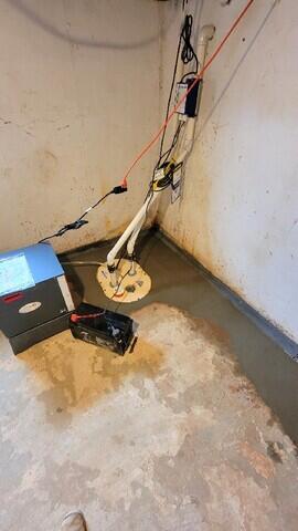 SaniDry Sedona Dehumidifier and TripleSafe Sump Pump Installed