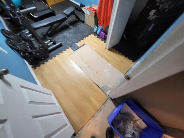Water under floor