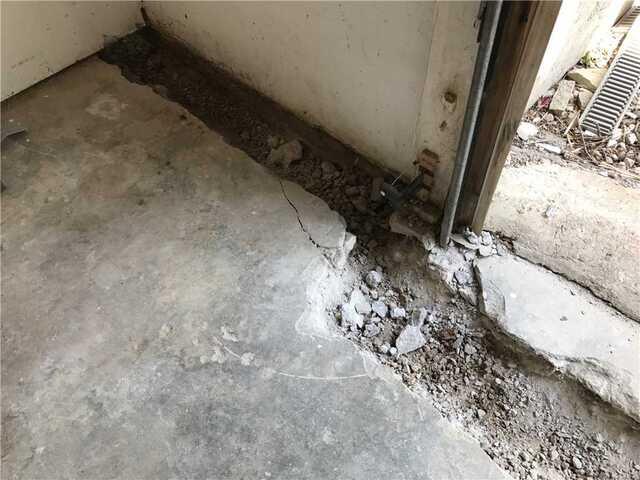 French Drain Install Site