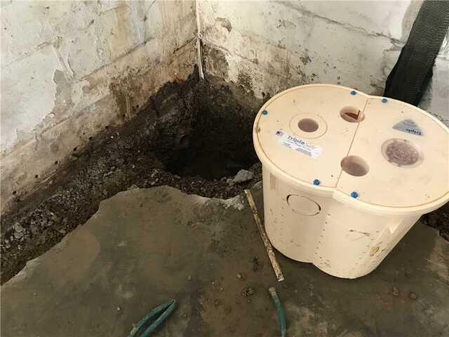 Sump Pump Install Site