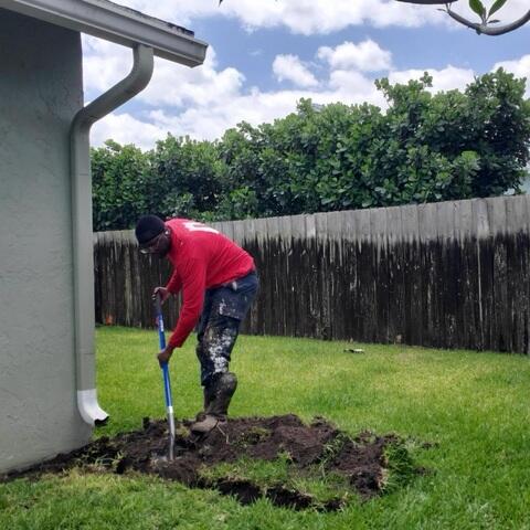 Drainage Pipe Trench Excavation