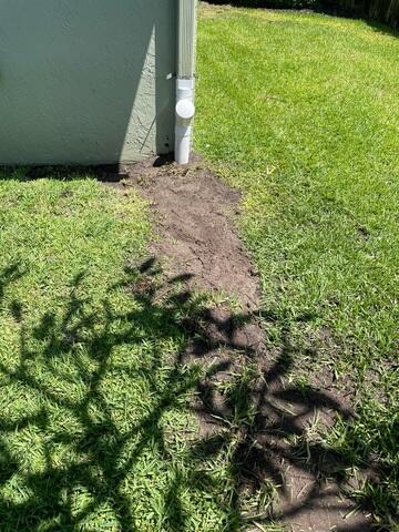 Buried Downspout