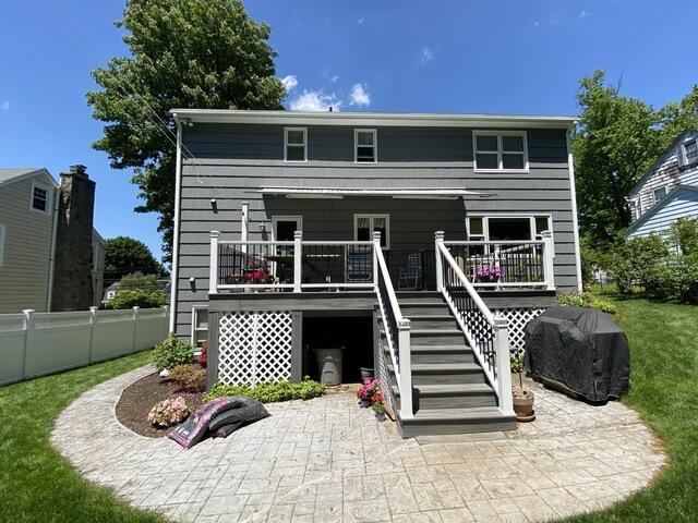 Rear of home