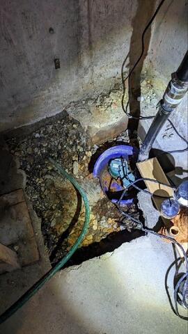 Old Sump Pump System