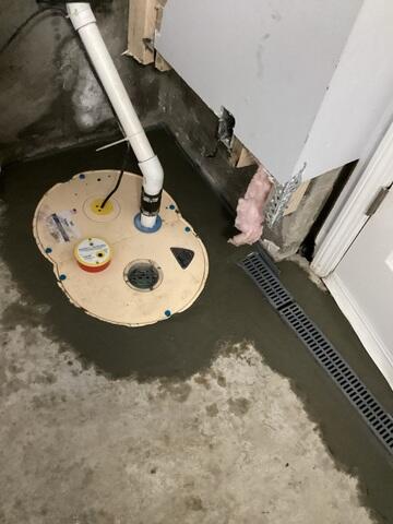 TripleSafe Sump Pump Installed