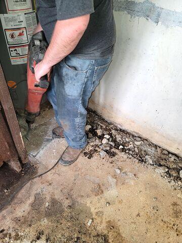 Hammering Trench for Drainage System