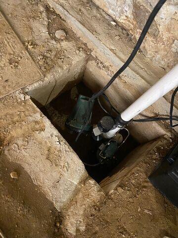 Old Sump Pump Basin