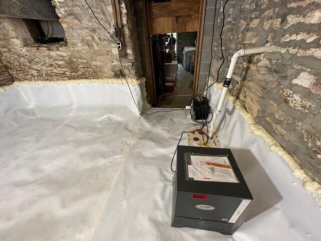 Crawl Space Waterproofing Completed