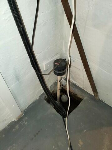 The Customer's Old Sump Pump
