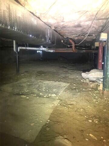 Before We Serviced This Crawl Space