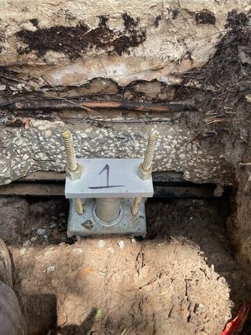 Complete Helical Pier Installation