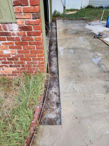 Channel Drain Installation