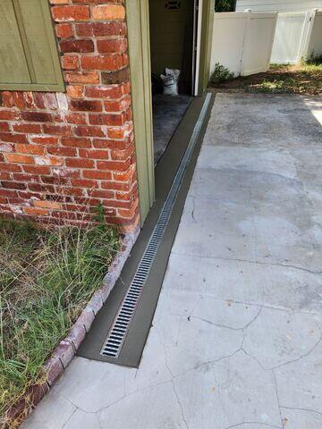 Complete Channel Drain Installation