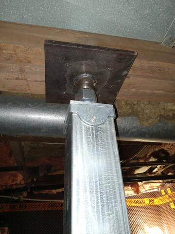 post under beam