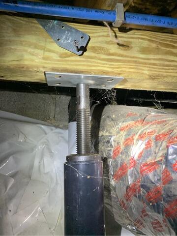 Old Crawl Space Supports