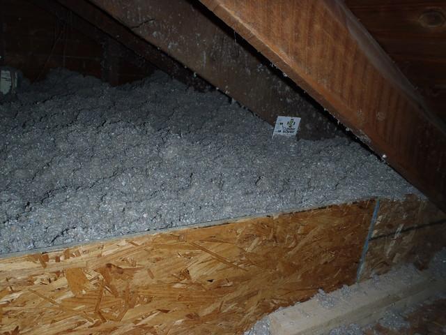 <p>Dr. Energy Saver has installed the TruSoft Cellulose Insulation into the attic while also creating an insulation dam to hold it all in place.&nbsp;</p>