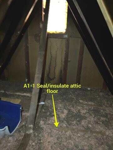 Old Dirty Attic Insulation