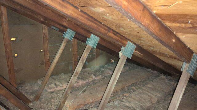 Old Fiberglass Insulation