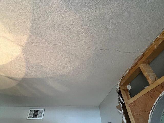 Signs of Settlement Problems: Ceiling cracks in Chandler, Arizona