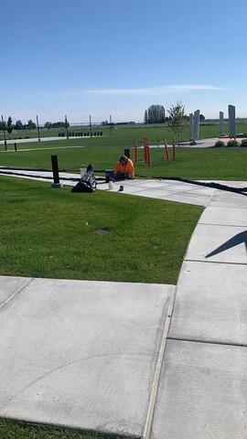 Park Walkway Leveling with Polylevel