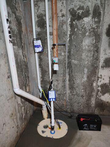 TripleSafe Sump Pump Installed