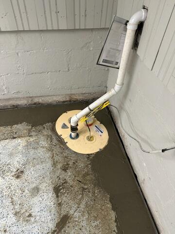TripleSafe Sump Pump Installed