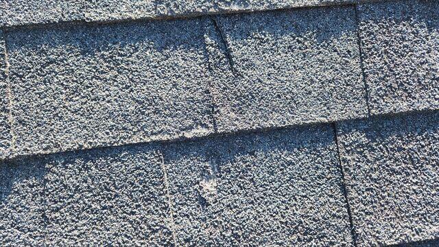 Hail hits on the roof.