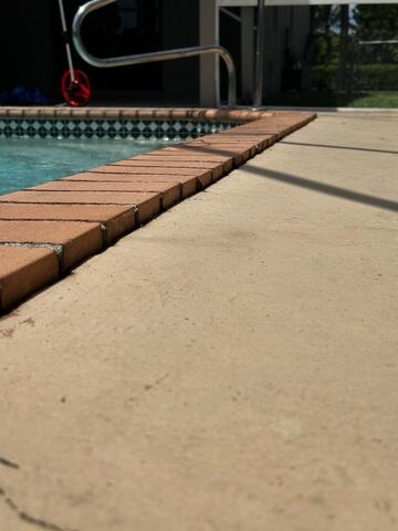 Settling Pool Deck Concrete