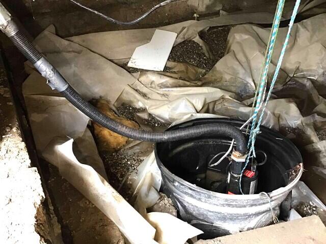 Old Sump Pump System
