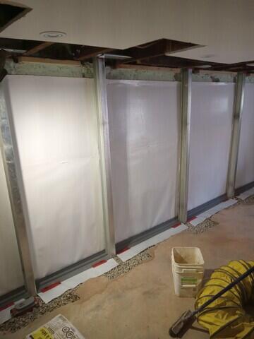 Wall membrane is installed