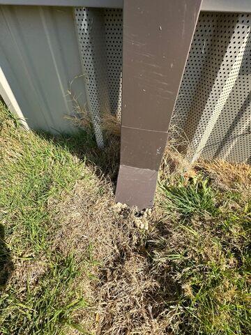 Gutters without proper flow.