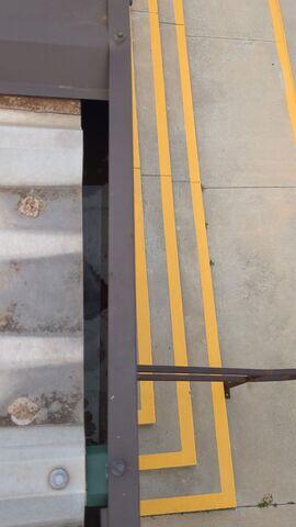 Gutter view of no standing water.