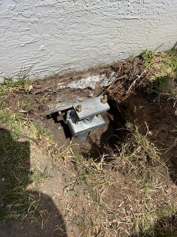 Mounting Bracket Affixed to Home