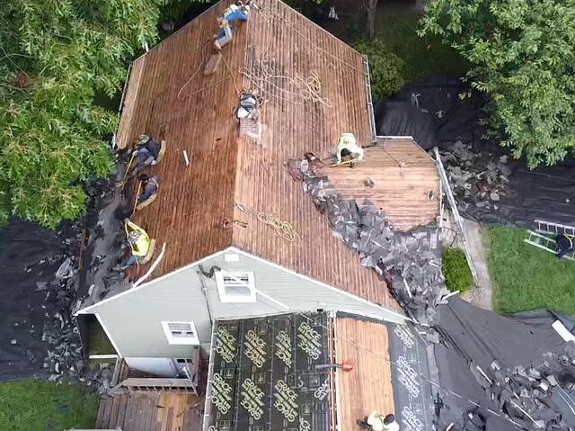 Removing the Old Shingles