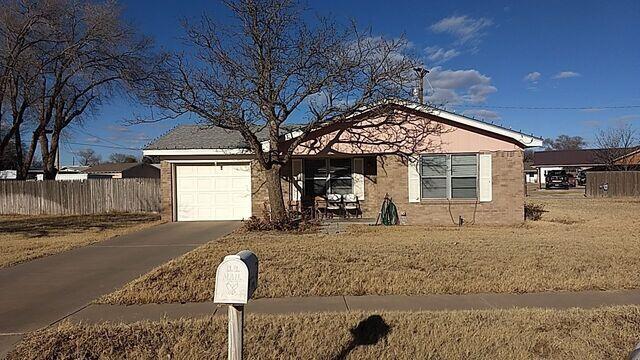 The home with some hail damage.