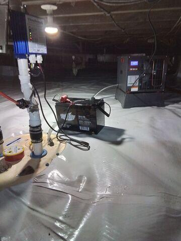 After: SaniDry Sedona & TripleSafe Sump Pump