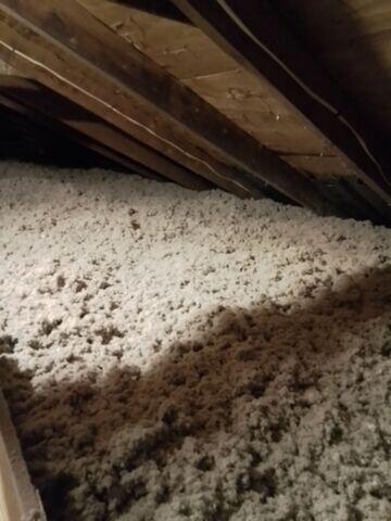 After: Close-up Blown-in Cellulose